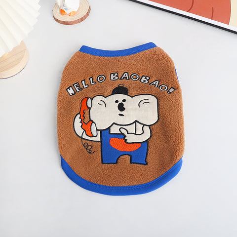 Cartoon Plush Pet Vest