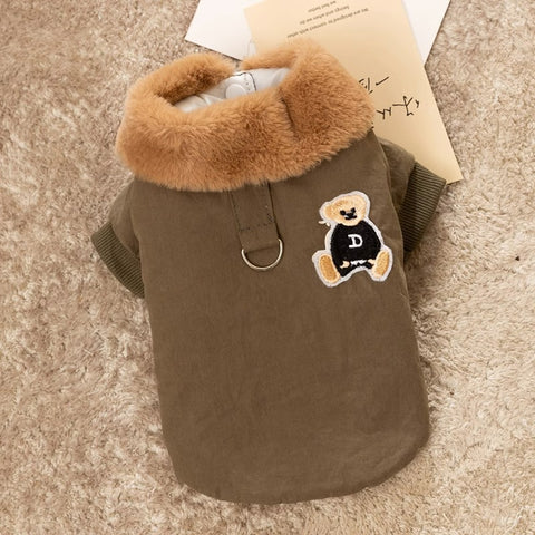 Cartoon Plush Pet Coat