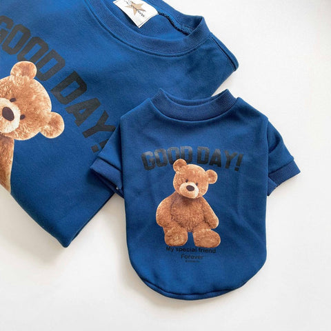 Bear Printed Dog Sport Shirt