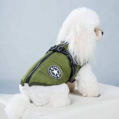 Waterproof Dog Coat With Harness