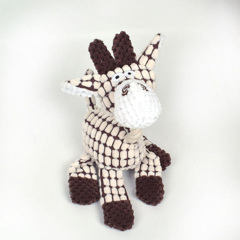 Squeaky Molar Plush Chewing Dog Toys