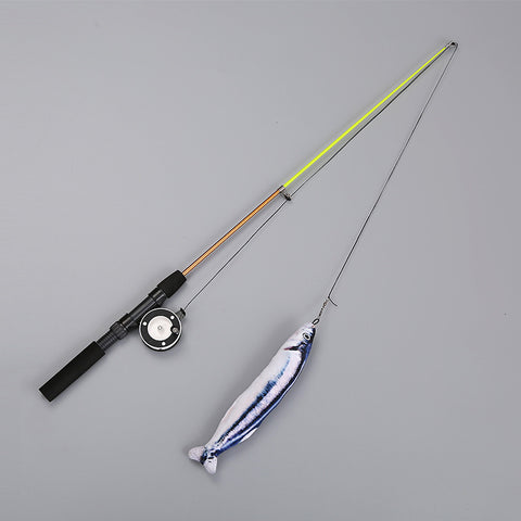 Interactive cat feather toy