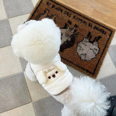 Puppy Ears Embroidered Fleece Pet Vest