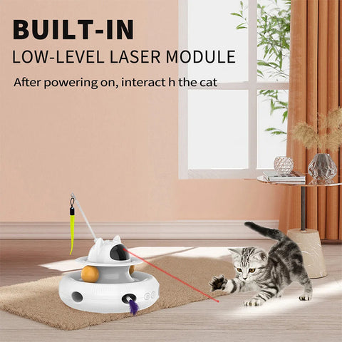 4-in-1 Rechargeable Feather Cat Toy