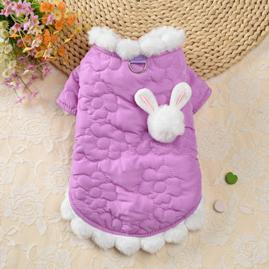 Cartoon Rabbit Cotton Pet Coat