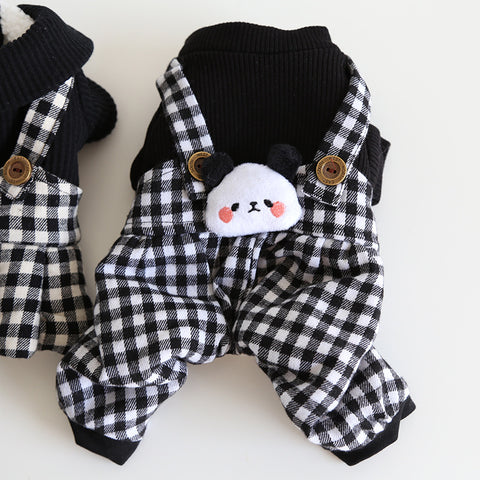 Panda Plaidet Pet Clothes