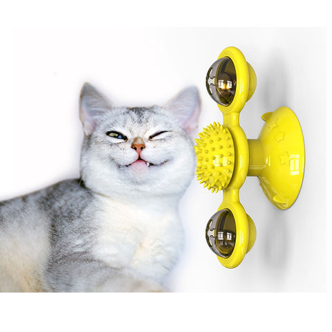 Suction Cup Toothbrush Massage Scratching Tickle Flash Ball Toy