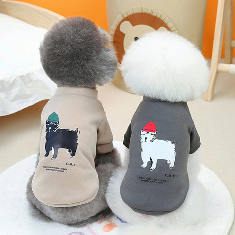 Cartoon Print Pet Sweatshirt