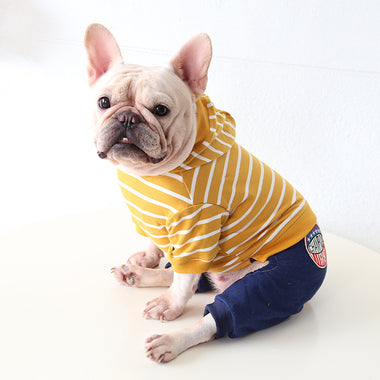 Striped Dog Jumpsuit