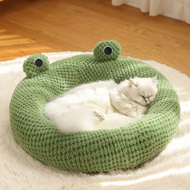 Green Frog Pet Bed