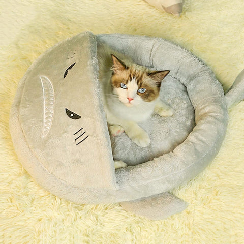 Dinosaur Shaped Semi-Closed Pet Bed