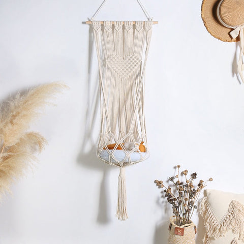 Macrame Cat Hammock Wall Hanging Bed