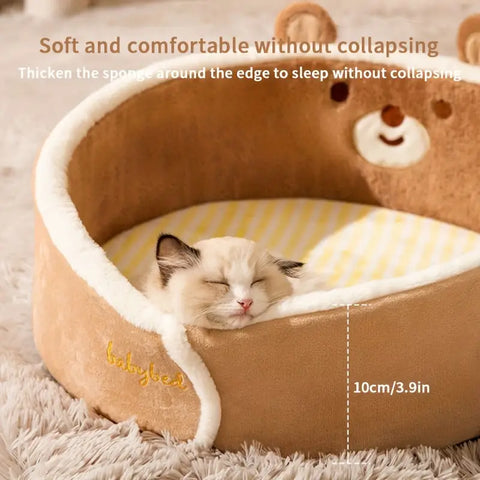 Bear & Cat Pet Bed