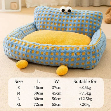 Big Eyes Pet Couch Bed