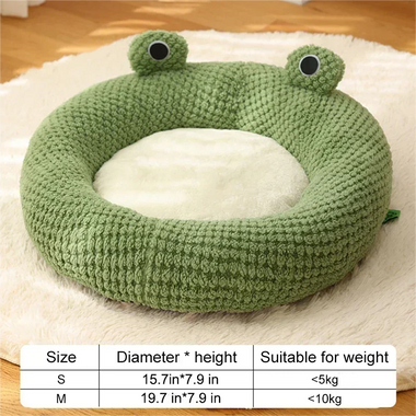 Green Frog Pet Bed