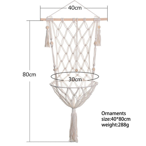 Macrame Cat Hammock Wall Hanging Bed