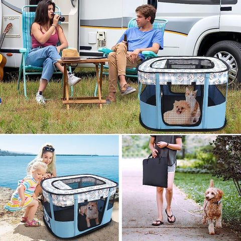 Cute Foldable Pet Playpen