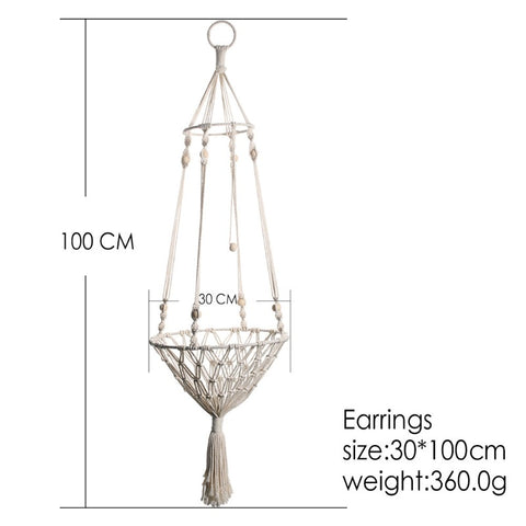 Macrame Cat Hammock Wall Hanging Bed
