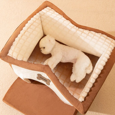 Memory Foam House shaped Pet Cave Bed