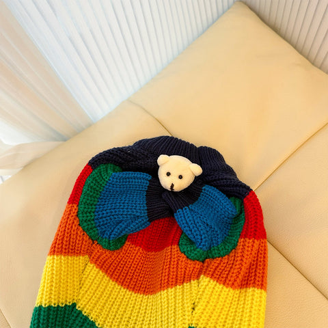 Rainbow Bear Pet Knitted Sweater