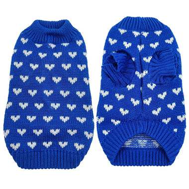 Knitted Hearts Pet Sweater