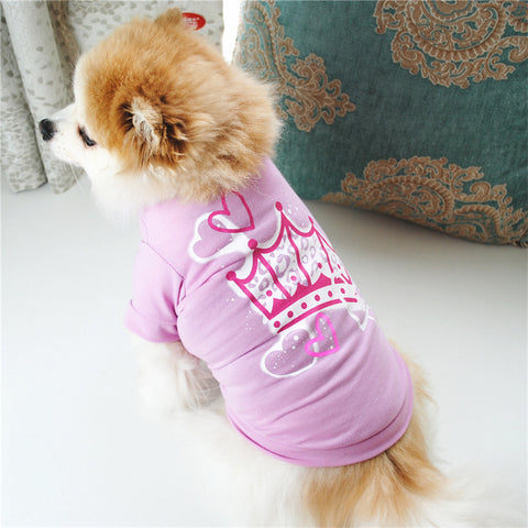 Letter Print Stylish Dog T-shirt