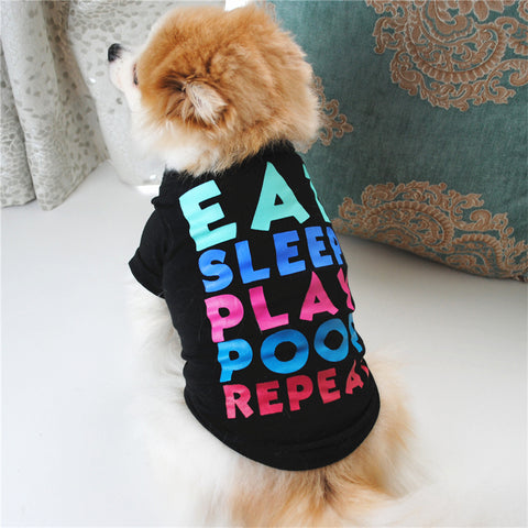 Letter Print Stylish Dog T-shirt