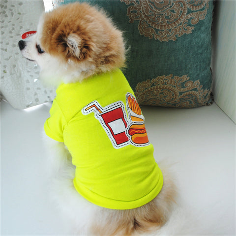 Letter Print Stylish Dog T-shirt