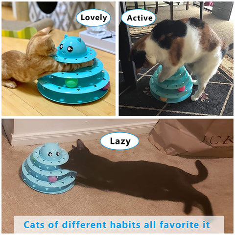 Interactive Three-Layer Turntable Cat Toy