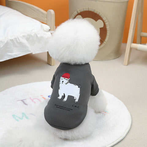 Cartoon Print Pet Sweatshirt