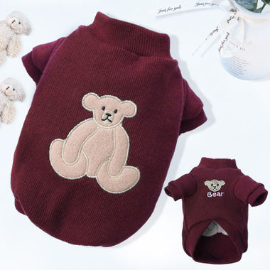Teddy Printed Dog Knitted Shirt