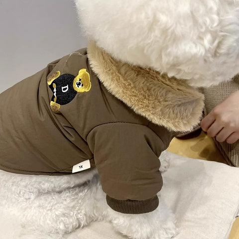 Cartoon Plush Pet Coat