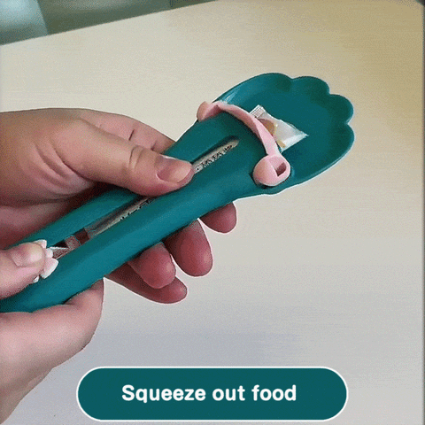 4Pcs Cat Strip Squeeze Spoon