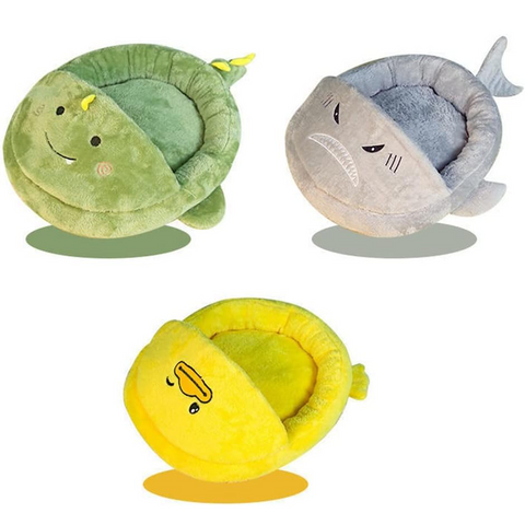 Dinosaur Shaped Semi-Closed Pet Bed