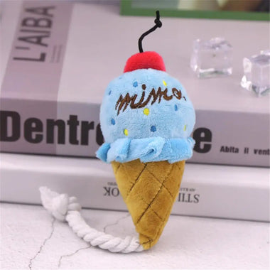 Ice Cream Design Squeaky Pet Toy