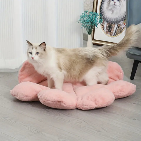 Pink Changeable Flower Cat Bed