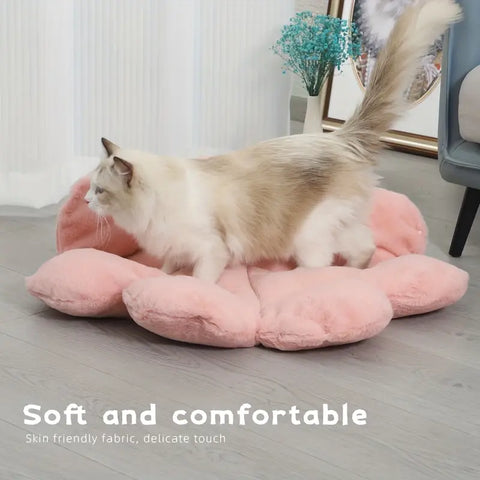 Pink Changeable Flower Cat Bed