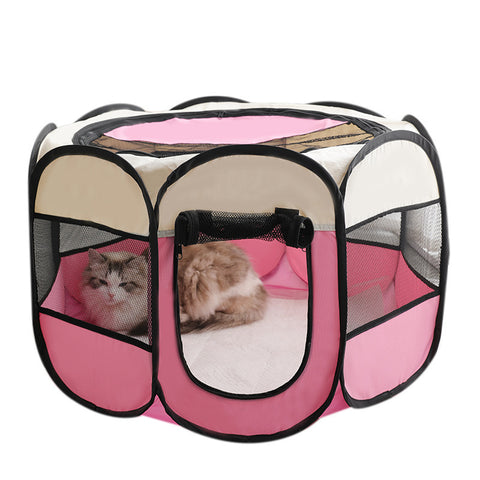 Mesh Portable Foldable Pet Playpen