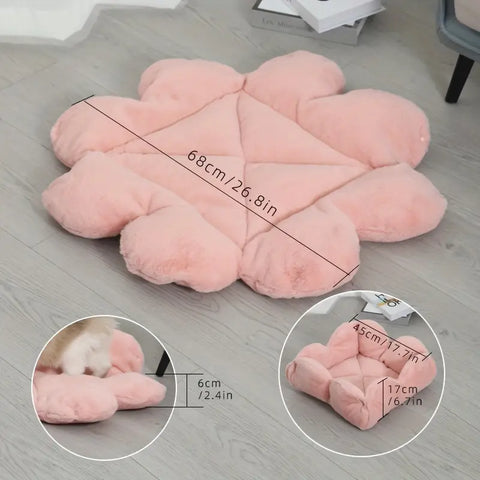 Pink Changeable Flower Cat Bed