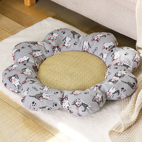 Comfy Summer Flower Pet Mat