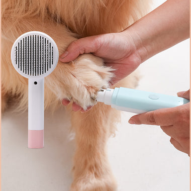Easy 2 in 1 Pet Hair Brush & Nail Grinder