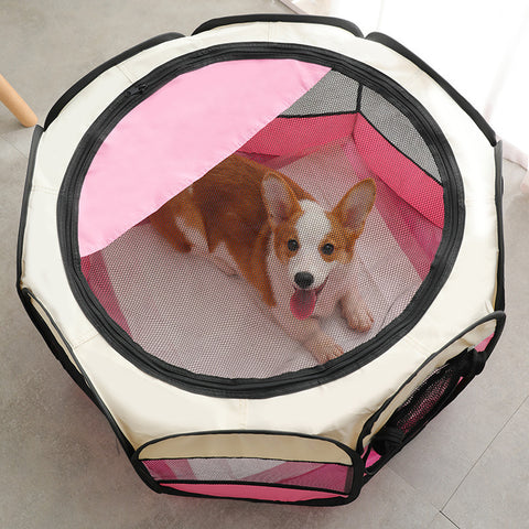 Mesh Portable Foldable Pet Playpen