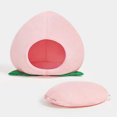 Cute Pink Peach Cat Bed