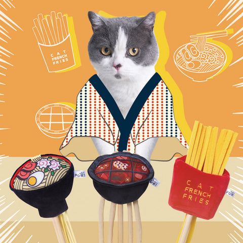 Delicious Food Cat Toy Wand