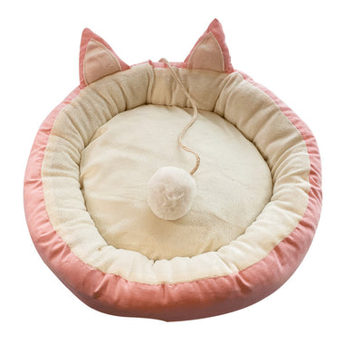 Skin-friendly Pink Pet Bed