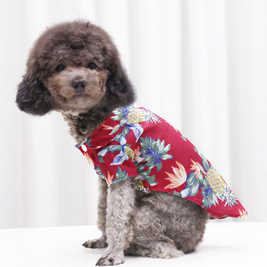 Hawaii Style Floral Pet Shirt