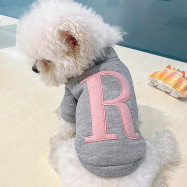 Letter R Printed Dog Coat