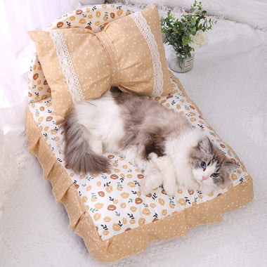 Cute Bowknot Pet Bed