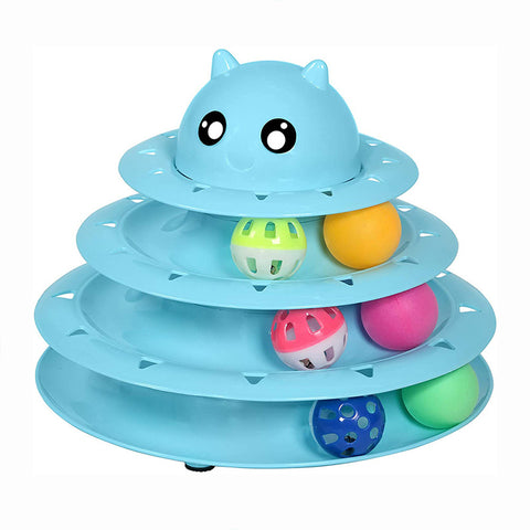 Interactive Three-Layer Turntable Cat Toy