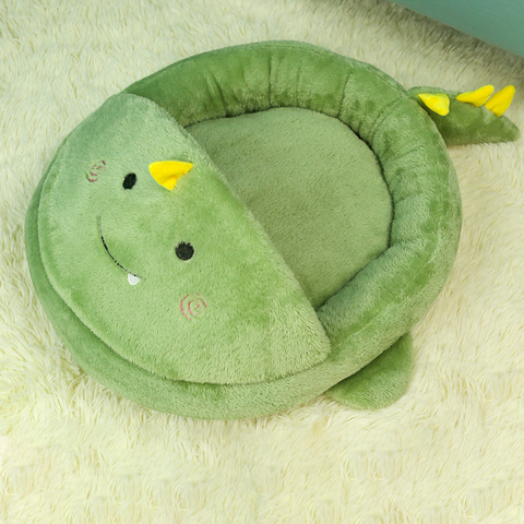 Dinosaur Shaped Semi-Closed Pet Bed